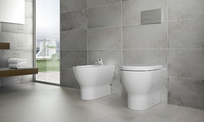 VAS WC EMMA ROUNDED BTW 54X36 CM PENTRU REZERVOR INCASTRAT, ALB